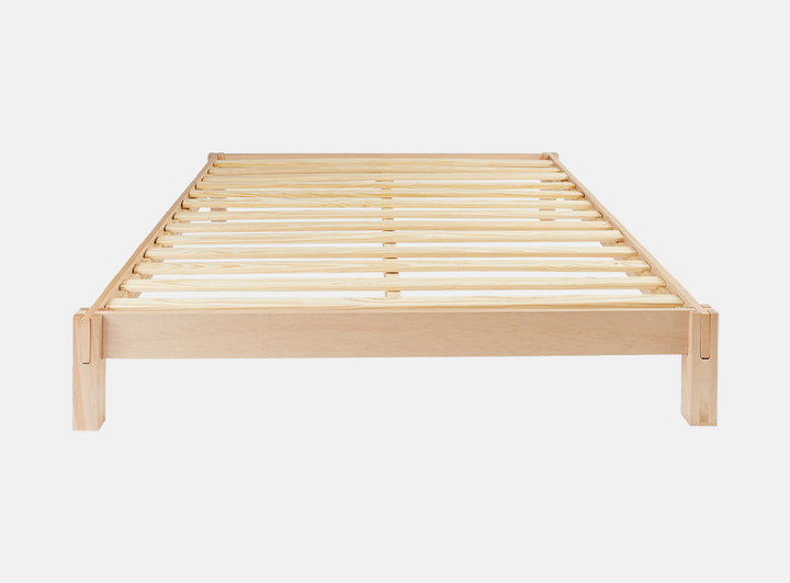 helix natural wood bed frame