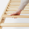 helix natural wood bed frame