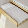 A lifestyle render of the Helix Trundle Mattress in a bedroom scene