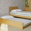 A lifestyle render of the Helix Trundle Mattress in a bedroom scene