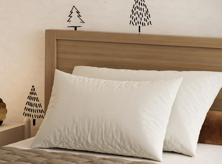 A closeup of the Cooper Bed Frame showing it's headboard