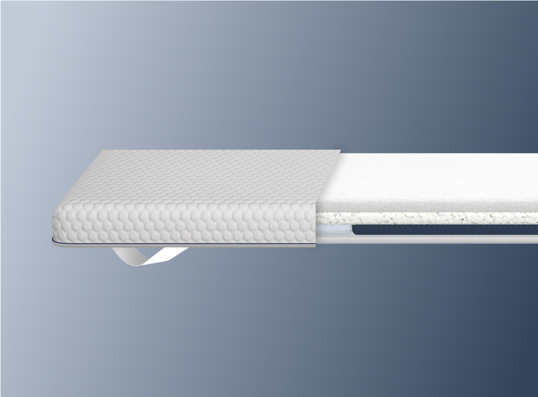 A rendered image of the ErgoAlign Mattress Topper