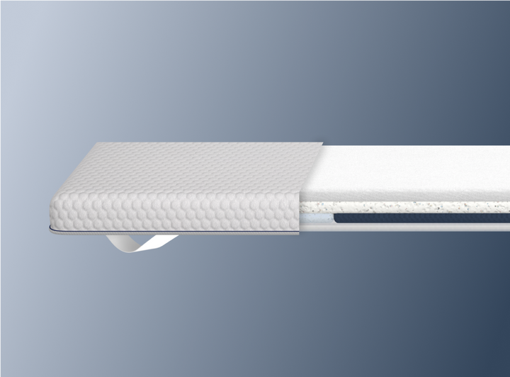 A rendered image of the ErgoAlign Mattress Topper