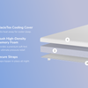 A rendered image showing each individual layer of the Premium Memory Foam Mattress Topper
