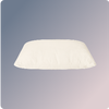 The Birch Organic Pillow on a blue gradient background