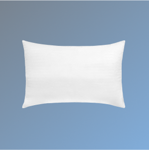 The Helix Dream Pillow on a blue background 