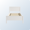 An image of the Cooper Bed Frame on a blue background gradient