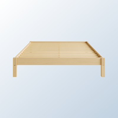 An image of the Madison Bed Frame on a blue background gradient