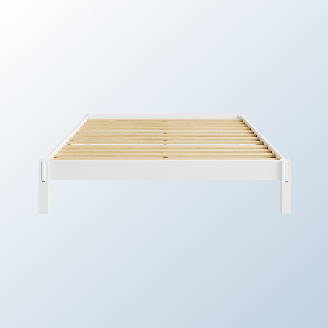 An image of the Madison Bed Frame on a blue background gradient