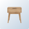 An image of the Ludlow Nightstand on a blue background gradient