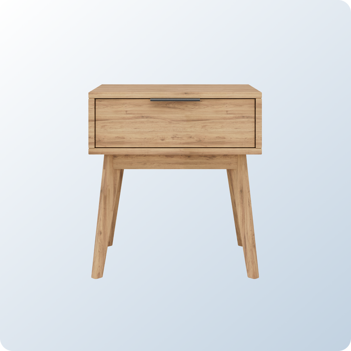 An image of the Ludlow Nightstand on a blue background gradient