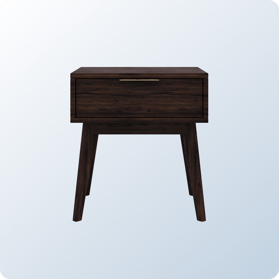 An image of the Ludlow Nightstand on a blue background gradient