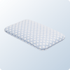 An image of the Cooling Memory Foam Pillow on a blue background gradient