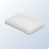 An image of the Talalay Latex Pillow on a blue background gradient