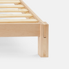 helix natural wood bed frame